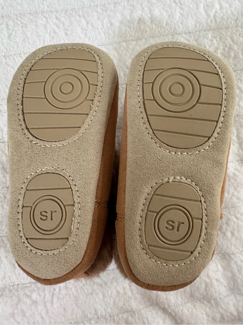 Stride Rite Surprize baby boots, Faux Fur Lined Booties - Brown